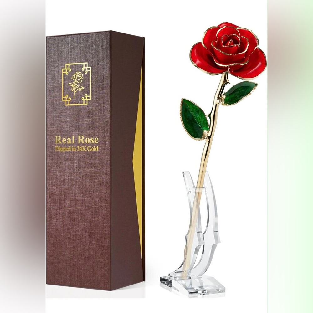 Gold Dipped Rose - Hand-Dipped Real 24K Gold Rose - Genuine One of a Kind -